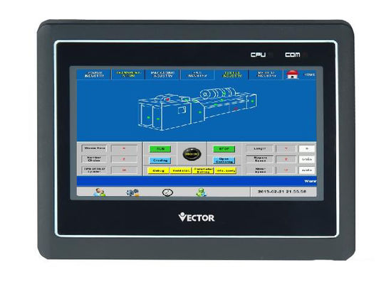 Дисплей пультов управления RS485 HMI LCD локальных сетей 7.4inch HMI